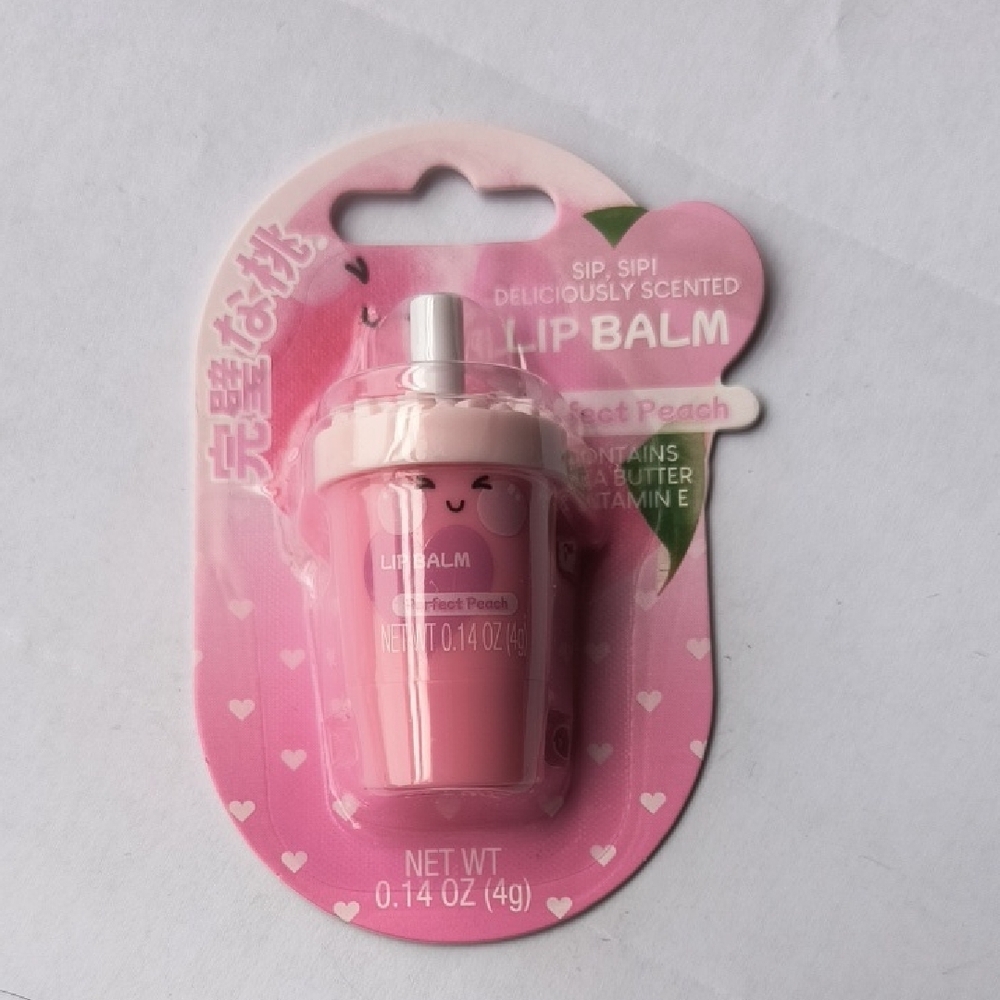 Peach Scented Pink Lip Balm